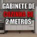 Gabinete de Cozinha de 2 Metros